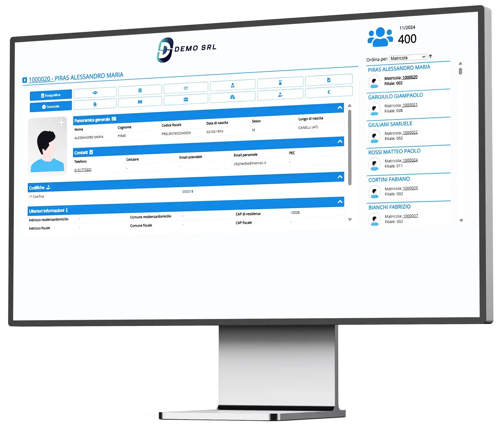 gestione del Personale software people charts